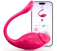 Cacuola Ovetto Vibrante Donna Telecomando Con App, 9 modalità Potenti, Dildo Testa Ingrandisci Comando a Distanza, Sexytoysys Vibratoreper Donna Professionale Sex Toys always-on impermeabile