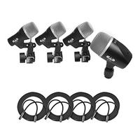 CAD Audio - Confezione da 4 microfoni per batteria, D29, D19 e D10 + XLR cavo microfonico XLR-M a XLR-F (4)