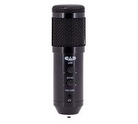 CAD AUDIO U49 USB microfono a condensatore a grande membrana (cardioide, 20 Hz - 20 kHz, convertitore A/D integrato, per MAC o PC, incl: Cavo USB, parabrezza, morsetto e supporto da tavolo), nero