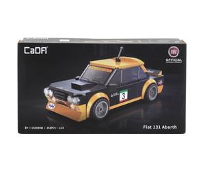 CADA 1/24 FIAT ABARTH 131 N 3 RALLY - 254 PEZZI NERO GIALLO MODELLINO AUTO