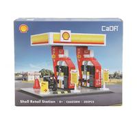 CaDA Benzinaio Shell Mini-Set costruzione-305 pz-+8-con Luci a LED (927DE66028)