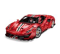 CaDA Italian Super Car 1:8, rosso, 8 cilindri, 3187 pezzi (telecomandato, con luce LED, motori PRO), C61042W Master, Designer Bruno Jenson