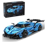 CaDA Master Apollo IE C64003W Super Car Building Kit, 3865/pcs MOC Building Blocks per adulti e ragazzi, set di auto sportive 1:8, mattoncini tecnologia Hypercar V12