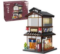 CaDA Master C66019W - Set di edifici per case Yakitori Izakaya in stile giapponese, kit di mattoni con luci, 1195 pezzi, idea modulare per la casa, regalo per adulti