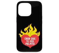 Cada que te veo, palpito Funny Love Heart Sayings Quote Custodia per iPhone 13 Pro