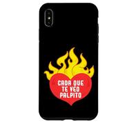 Cada que te veo, palpito Funny Love Heart Sayings Quote Custodia per iPhone XS Max