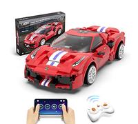 Cada - Race Car - Sportivo Rosso - Set di costruzione - con R/C e Controllo tramite App - 306 Pezzi - 6+ - (DeQube 927DE51072)