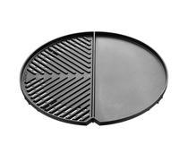 Cadac BBQ/Plancha 50 Piastra da Grill 45cm - Superficie in Alluminio Mezzo Liscia Mezzo Rigata con Rivestimento Ceramico GreenGrill - Accessorio BBQ Portatile con Borsa - Uso Esterno