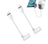 cAdaptateur de fiche - 2 pièces, adaptateur de baril | Connecteur pour la sécurité - Panneaux solaires du bouchon de baril | Spotlight Cam Plus - Connecter les barils branche des panneaux solaires aux