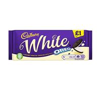 Cadbury Barretta di cioccolato singola contrassegnata da 1 € (White Oreo)