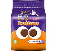 Cadbury Bottoncini giganti per cioccolato al latte e arancia lattiero-casearia, 9