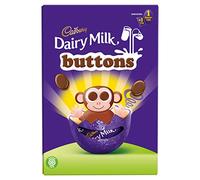 Cadbury Dairy Milk Buttons Small Easter Egg 74G, Uovo cavo di cioccolato al latte con bottoni di cioccolato al latte, Un divertente regalo di Pasqua
