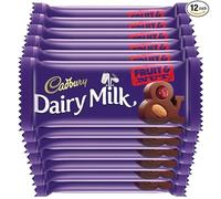 Cadbury Dairy Milk Fruit and Nut Chocolate Bar, 36 g (confezione da 12) SPEDI...