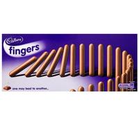 Cadbury Dita di Cioccolato al Latte 125 g (Pacco da 6)