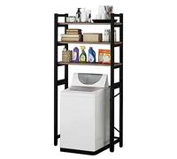 cadciehe Over-The-Toilet Storage Rack, organizer da bagno a 3 livelli sopra il WC, autoportante salvaspazio supporti per WC da bagno articoli vari organizer per articoli per la casa nero