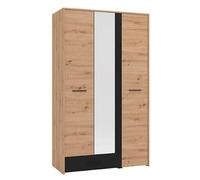 CADDIE - armadio tre ante moderno minimal in legno