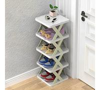 Caddy Organizer, scarpiera Pieghevole, scarpiera Multistrato, scarpiera Sottile, Design con giunzioni Rimovibili, Torre per Scarpe Verticale, scarpiera angolare Stretta per armadie
