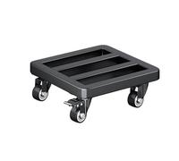 Caddy pianta con ruote - Caddy pianta in metallo | Le piante quadrate si trovano | Vassoio mobile per mobile per fiore esterno interno, base per fioriera per giardino balcone da giardino | Supporto fi