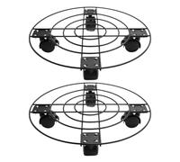 Caddy Pianta Con Ruote, Stand Per Impianti A Rotolamento, Carrello Del Supporto Per Erbb, Con Set Di 2 Carrelli, Costruzione Pesante E Versatile, 30 Cm, Per Interno, Esterno, Giardino, Patio, Balcone