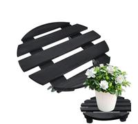 Caddy Plant Stand Con Ruote | 12 Pollici Rotondo Rotondo Di Piantagione Di Piantagioni | Ruota A Incantatore Bloccabile A 360 ° | Grande Rullo Per Vaso Di Fiori Con Carico Per Giardini, Balconi E Pati
