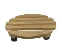 Caddy Plant Stand Con Ruote | 12 Pollici Rotondo Rotondo Di Piantagione Di Piantagioni | Ruota A Incantatore Bloccabile A 360 ° | Grande Rullo Per Vaso Di Fiori Con Carico Per Giardini, Balconi E Pati