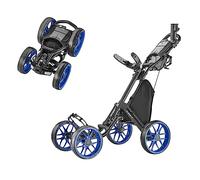 Caddytek CaddyCruiser One Blue, Carrello da Golf Pieghevole a 4 Ruote con Un clic Versione 8-Blu Unisex-Adulto, Taglia Unica