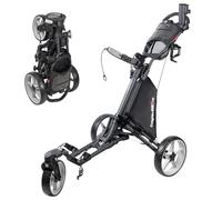 Caddytek CaddyLite One-Girevole V8, Grigio Scuro, Carrello di Spinta di Golf Unisex-Adulto, Nero, Taglia Unica