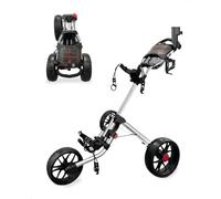 Caddytek V2-Silver, CaddyLite 15.3-Carrello da Golf Pieghevole a 4 Pieghe, Colore: Argento Unisex, Taglia Unica