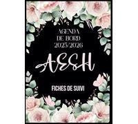 Cadeau AESH - Agenda de Bord AESH 2025 2026: Organiseur, Planificateur Semainier, Calendrier et Vacances Scolaire, 50 Fiches de suivi des élèves | Format A4.