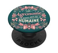 Cadeau Agronome Femme Agronomie PopSockets PopGrip Adesivo