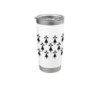 Cadeau Breton Drapeau Breizh Bretagna Francia Bicchiere termico in acciaio inox doppia parete