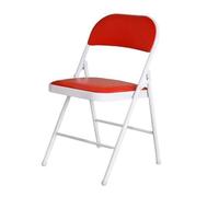 Cadeira 2 Pack Folding Chairs with Padded Cushion Chairs with Comfortable Cushion and Durable Steel Frame for Home and Office Sedie pieghevoli(Rot)