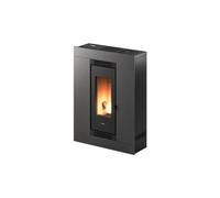 Cadel 7023042 - Stufa a pellet, 8.5 kW, colore Titanio