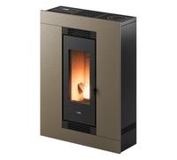 Cadel Stufa a Pellet Ventilata 8,5 kW 15 Kg WiFi Light Bronze Luce Plus 9 T2