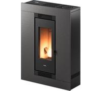 Cadel Stufa a Pellet Ventilata 8,5 kW 15 Kg WiFi Titanio 7023042 Luce Plus 9 T2