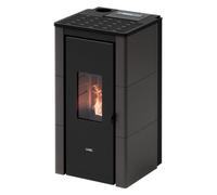 Cadel Stufa pellet 7kW CRISTAL 7 UP T2 Antracite 5 stelle Classe A+ 7025041