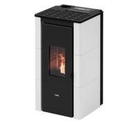 Cadel Stufa pellet 7kW CRISTAL 7 UP T2 White 5 stelle Classe A+ 7025039