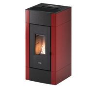 Cadel Stufa pellet 8,5kW CRISTAL 9 T1 Bordeaux 5 stelle Classe A+ 7025034
