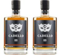 Cadello - Qualcosa di Nuovo e Unico dal Gusto Inconfodibile - Liquore Distillato in Italia - Ideale in miscelazione per creare cocktail unici o da bere liscio - Pluripremiato (2 Bottiglie)
