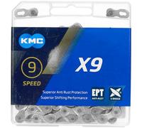 Catena KMC X9 EPT 9 velocità 114 maglie grigio