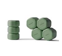 Cadence Contenitori da viaggio - Set di capsule quotidiane - capsule magnetiche da viaggio - per shampoo, balsamo, bagnoschiuma, pillole e altro - 5 Flex Medium (37,4 g) e 3 Flex Small (15,9 g) -