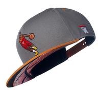 Cadency® Snapback - Berretto da basket, unisex, misura regolabile, grigio., Taglia unica