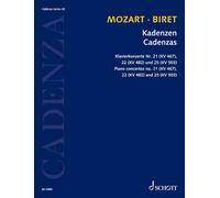 Cadenzas: Piano concertos no. 21 (KV 467), 22 (KV 482) and 23 (KV 503). Vol. 20. piano. Edition séparée.: Band 20