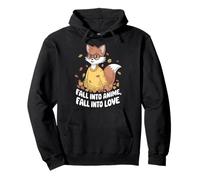 Cadere nel design Anime Fox Felpa con Cappuccio