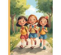 Caderno Amigas - Para Crianças com Dislexia | Escrita mais clara e confortável | Papel Colorido: O aliado perfeito para leitura e escrita mais fluídas, com páginas coloridas e inclusivas.