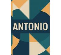 Caderno "Antonio" A4 - 100 Folhas Pautadas Preto e Branco, Capa Comum, Ideal para Anotações e Estudos