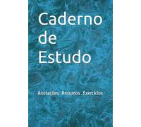 Caderno de Estudo: Anotações . Resumos . Exercícios (Portuguese Edition)