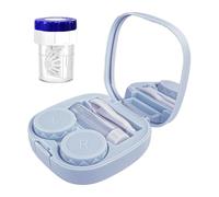 CADEVED Kit per lenti a contatto con rondella per la pulizia, applicatore per lenti a contatto, kit di strumenti per la rimozione di lenti a contatto con bottiglia per soluzione a specchio, per uso