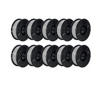 Cadfghjk Filamento PLA/ABS/PETG Da 10 Kg, 1,75 Mm, Nero, Bianco E Grigio, 10 Rotoli, PLA ABS PETG, Plastica For Stampante 3D, Compatibile Con KINGROON(PETG 10kg Gray)