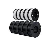 Cadfghjk Filamento PLA/ABS/PETG Da 10 Kg, 1,75 Mm, Nero, Bianco E Grigio, 10 Rotoli, PLA ABS PETG, Plastica For Stampante 3D, Compatibile Con KINGROON(ABS 10kg Mix)